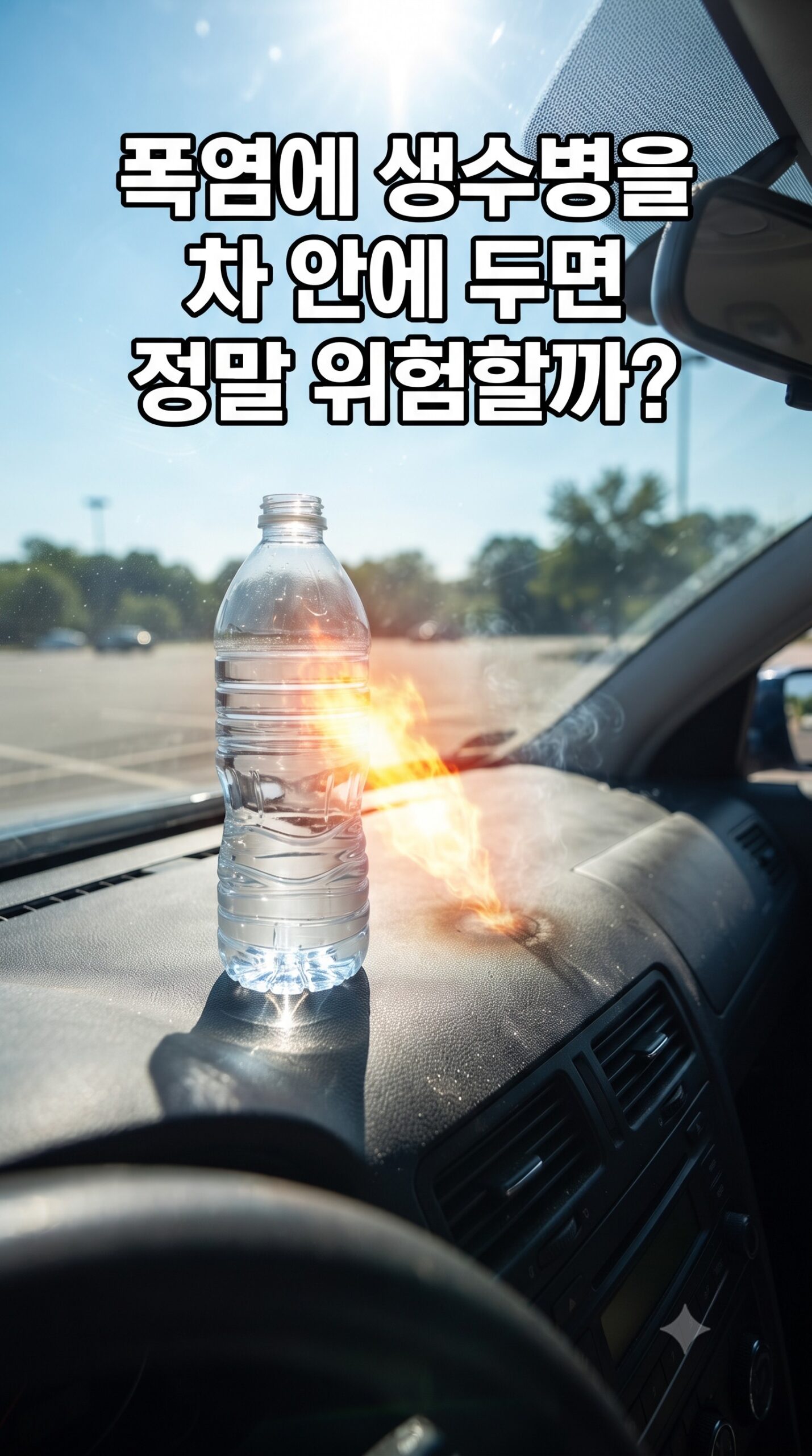 폭염에 생수병을 차 안에 두면 정말 위험할까? 화재 위험의 진실과 예방법